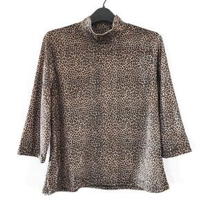 Vintage Velvet Leopard Print Top